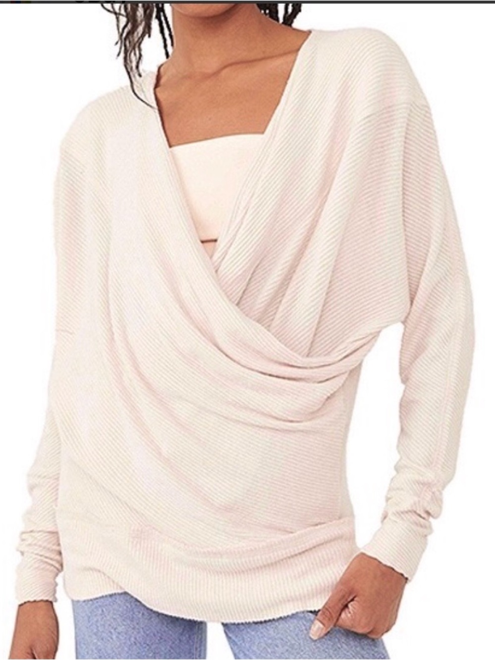 Free People Cozy With You Wrap Knit Sweater Size *XS*